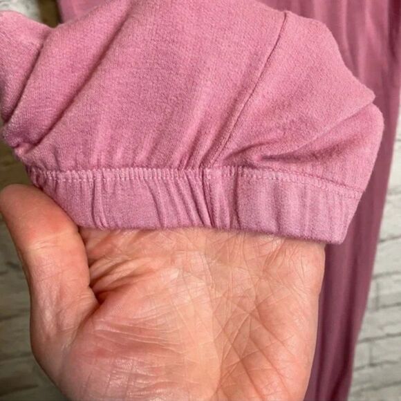 Lulu's NWT Pink Terry Cloth Drawstring Tank Jumpsuit Size XS - Picture 8 of 8
